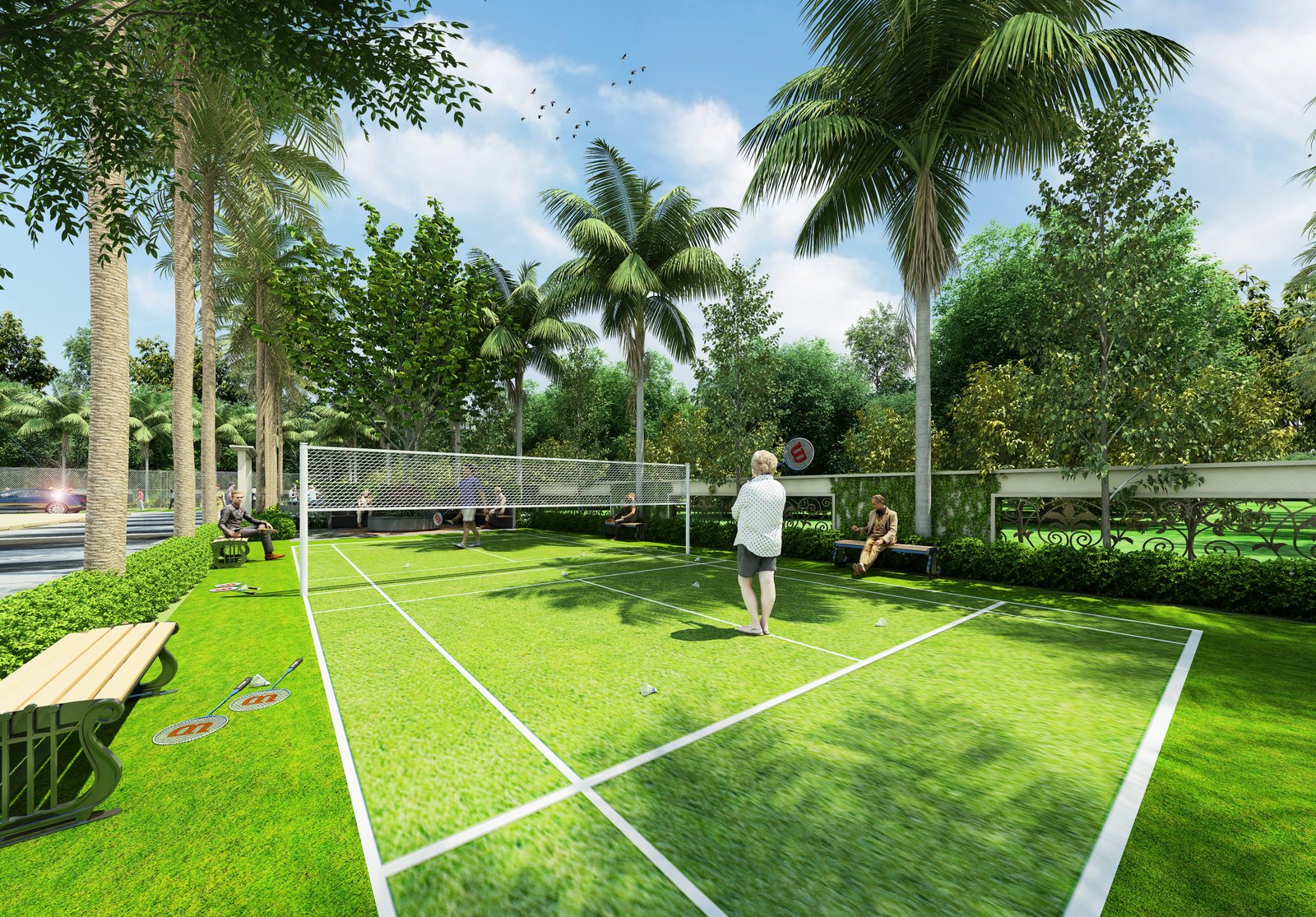 Serene meditation and yoga center for wellness at Atco La Vivant