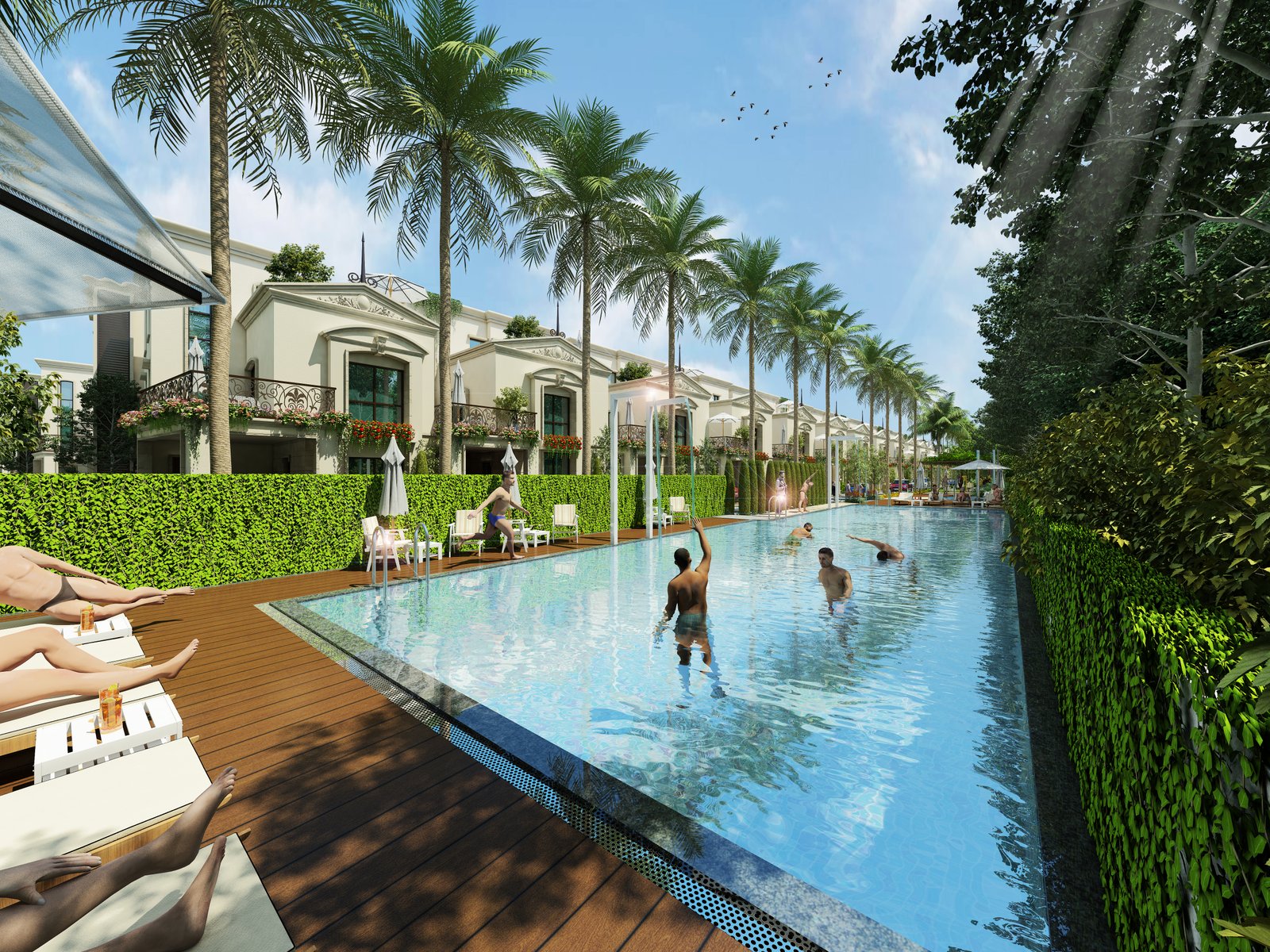 Mini golf course for leisure activities at Atco La Vivant