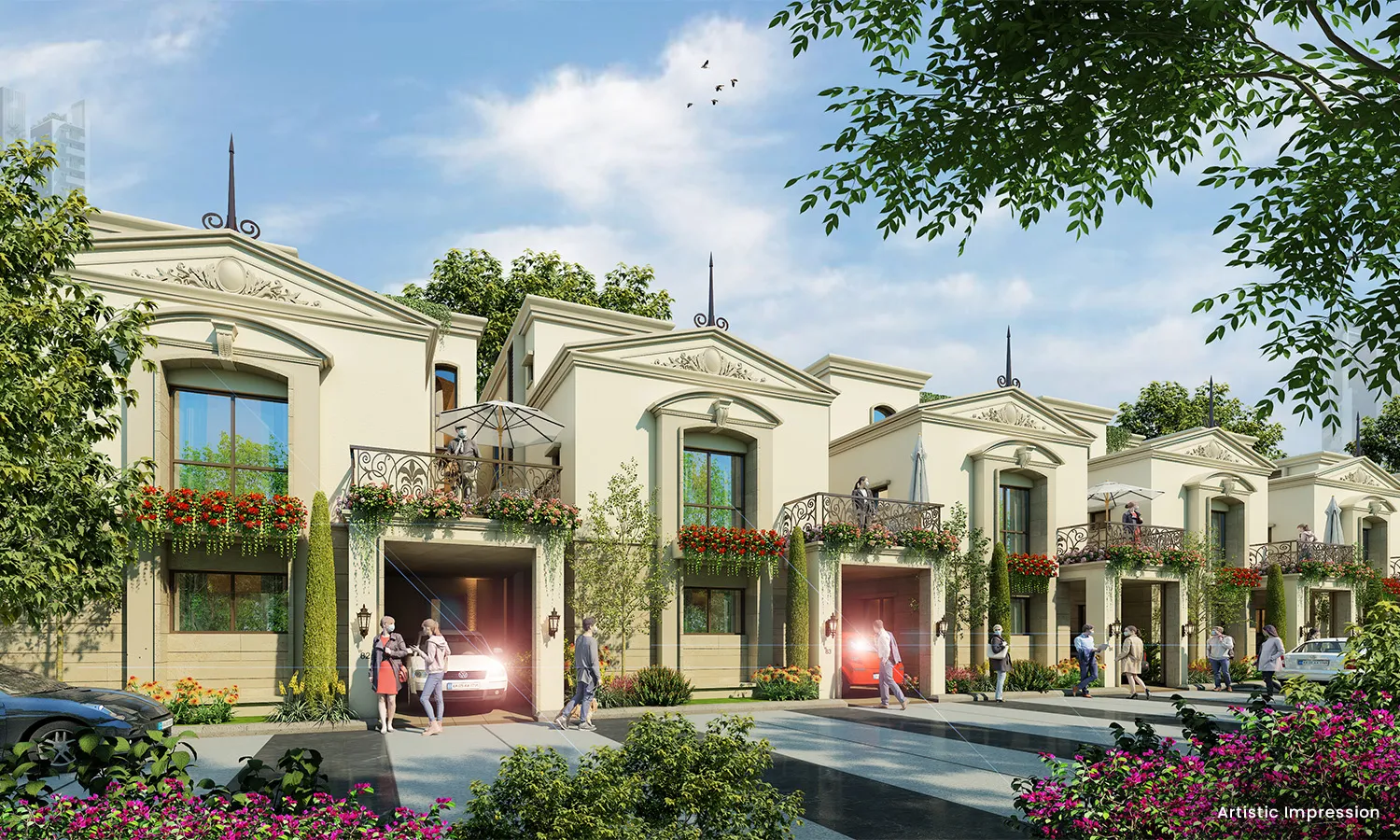 3 BHK apartment floor plan layout at Atco La Vivant