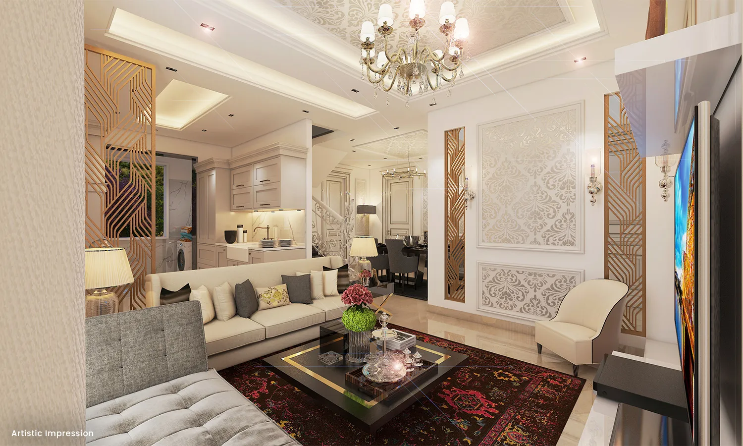 3 BHK premium layout with study room at Atco La Vivant