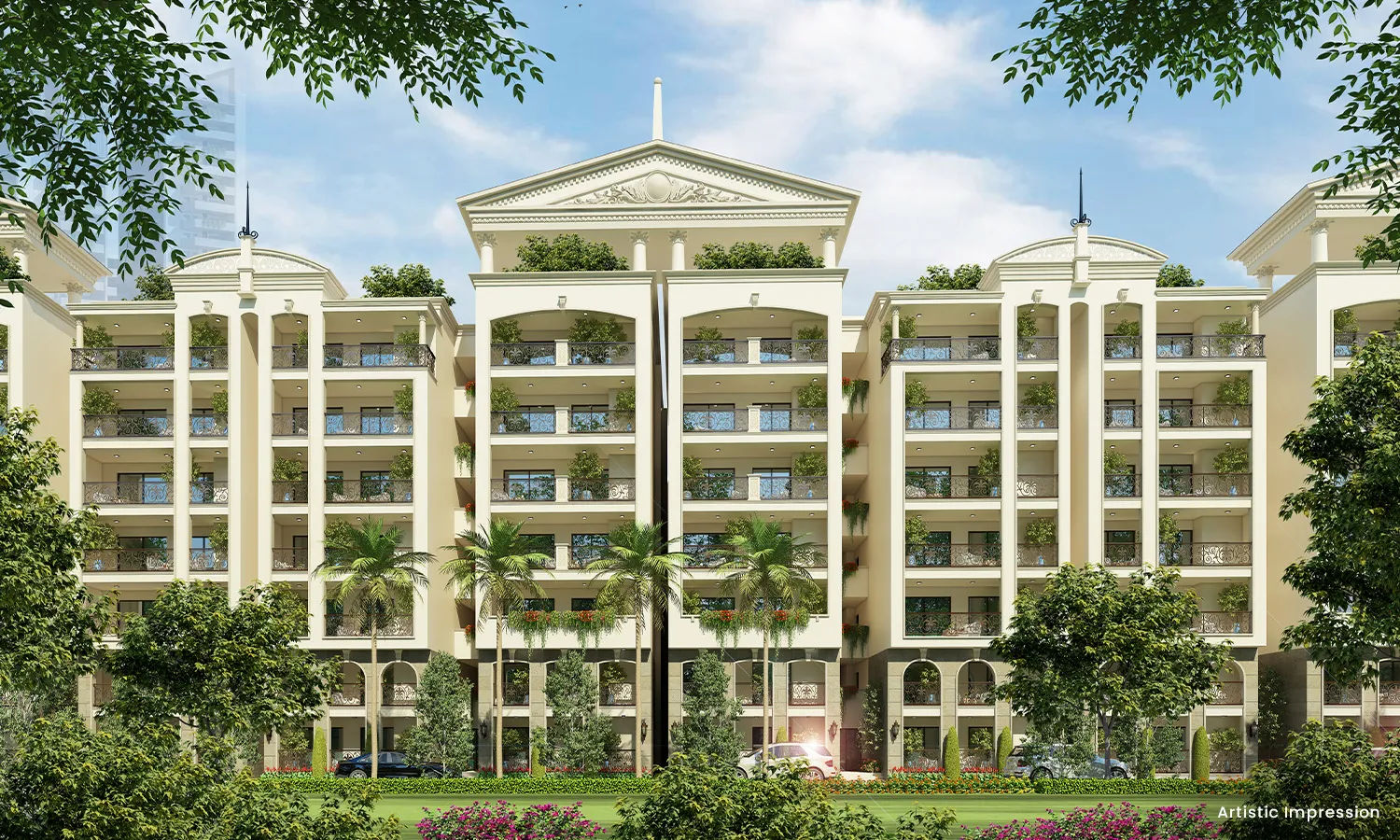 3 BHK premium floor plan with utility room at Atco La Vivant