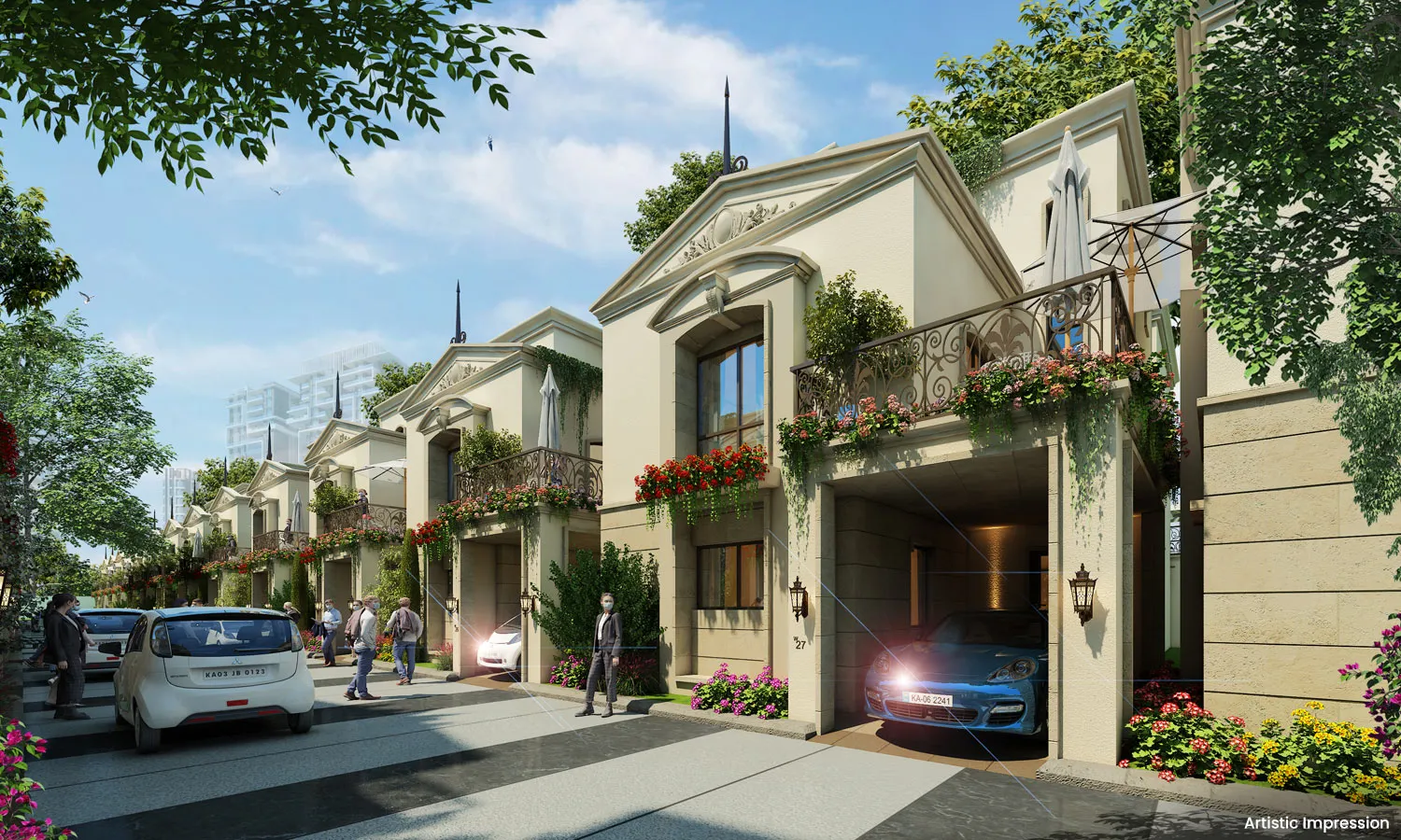 Luxurious bathroom with modern fixtures at Atco La Vivant