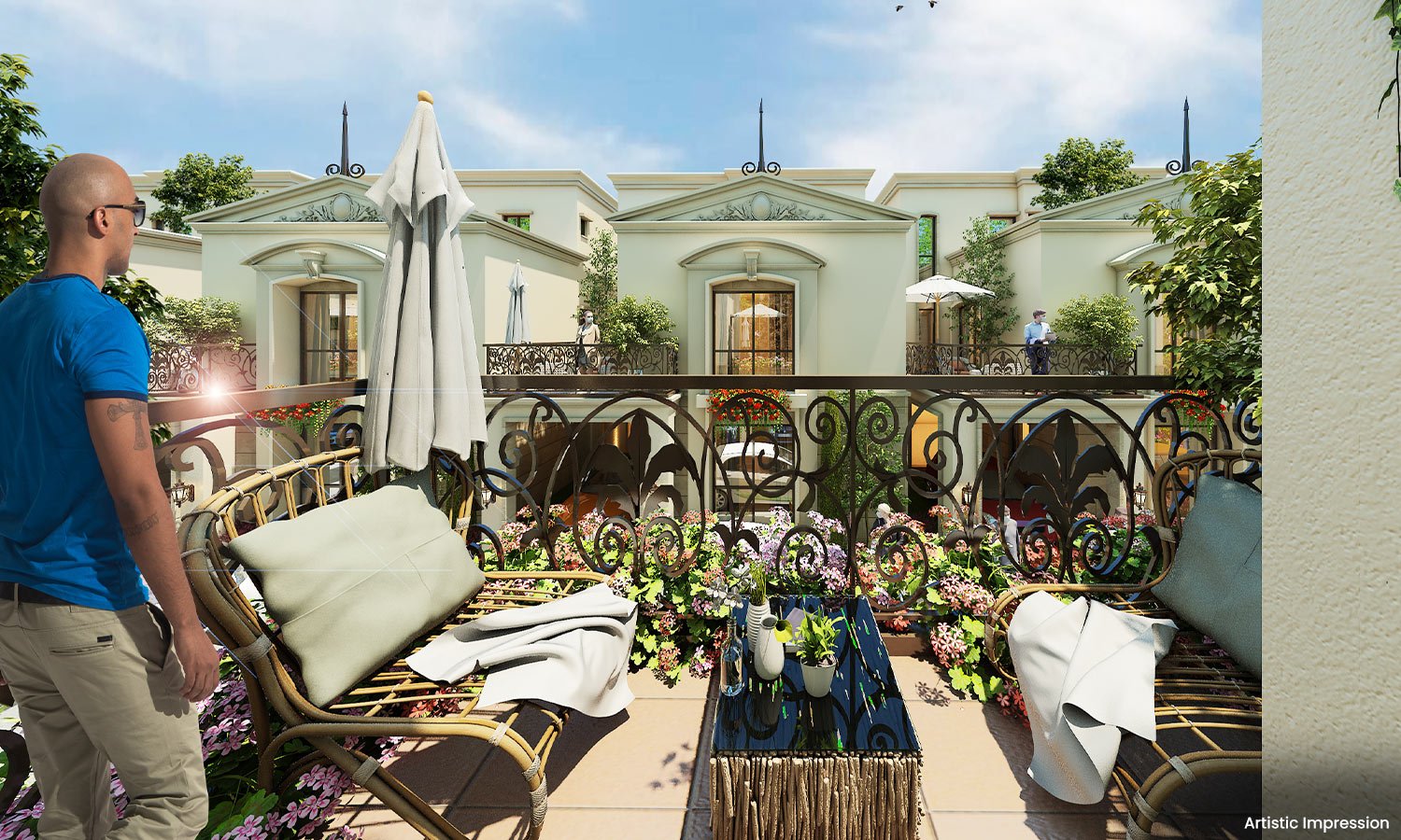 Night view of Atco La Vivant